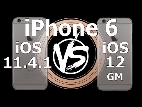 Speed Test : iPhone 6 - iOS 12 GM vs iOS 11.4.1 (Build 16A366)