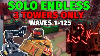 Solo Endless Mode Waves 1 to 125 With Only Three Towers | Tower Defense X screenshot 4