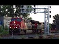 9 7 21 EVENING CN FREIGHT AT MONTREAL ST HENRI LEVEL CROSSING