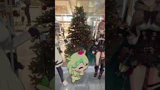 Hololive girls at the mall singing Last Christmas