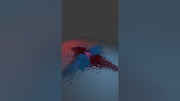 Cube Destruction Blender. Rigid Body Physics.  #blender  #CGI, #3d, #3danimation