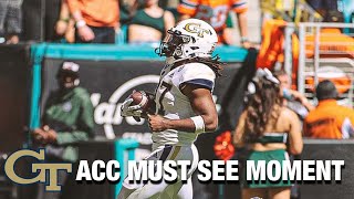 Georgia Tech's Jordan Mason Finds Honey In The End Zone | ACC Must See Moment