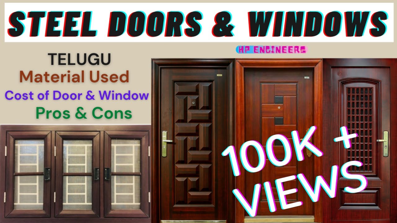 Steel Doors & Windows l cost of materials l Telugu - YouTube