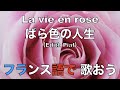 ばら色の人生 La Vie en rose フランス語を歌う　カラオケ風