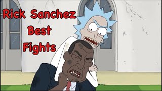 Rick Sanchez Best Fights ( Rick vs President of United States) | Rick and Morty