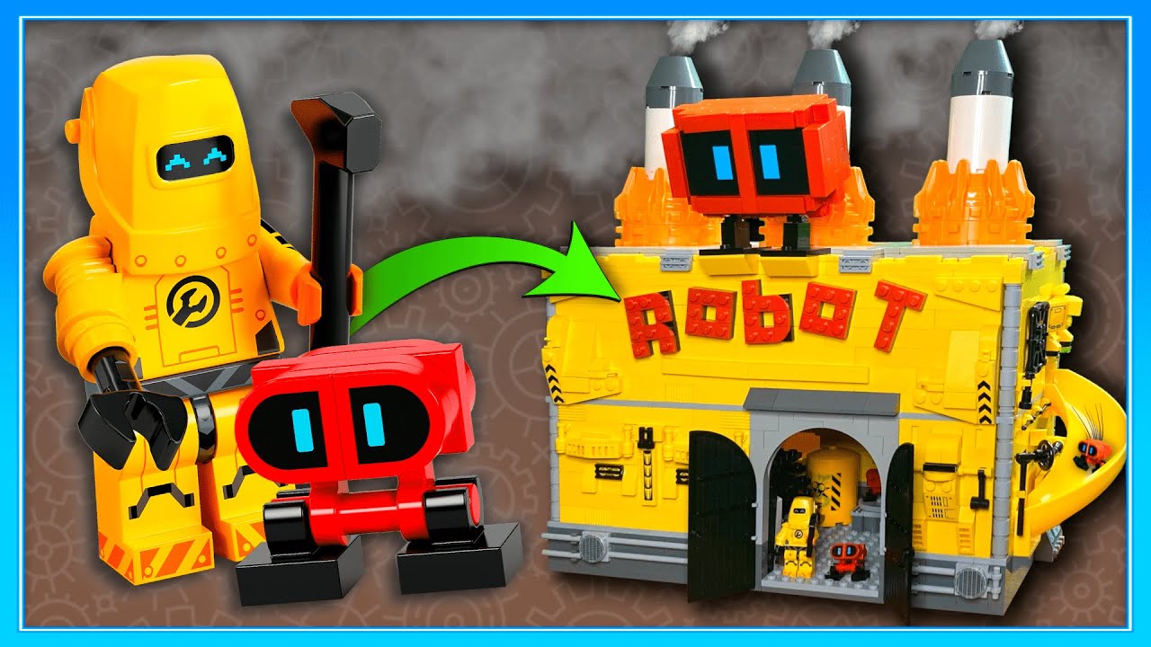 LEGO Robot Factory! 🤖 Minifigures Series 22 Custom CITY! - YouTube