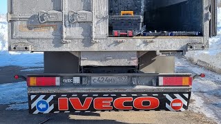 Дальнобой в Кайф. Установка брызговика на задний отбойник Iveco stralis.