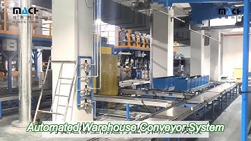 fully automated warehouse conveyor system logistics packaging solutions adjustable speed