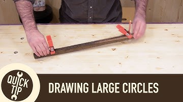 Draw Large Circles and Curves Without a Trammel or Compass.