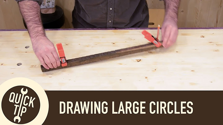 Draw Large Circles and Curves Without a Trammel or Compass.