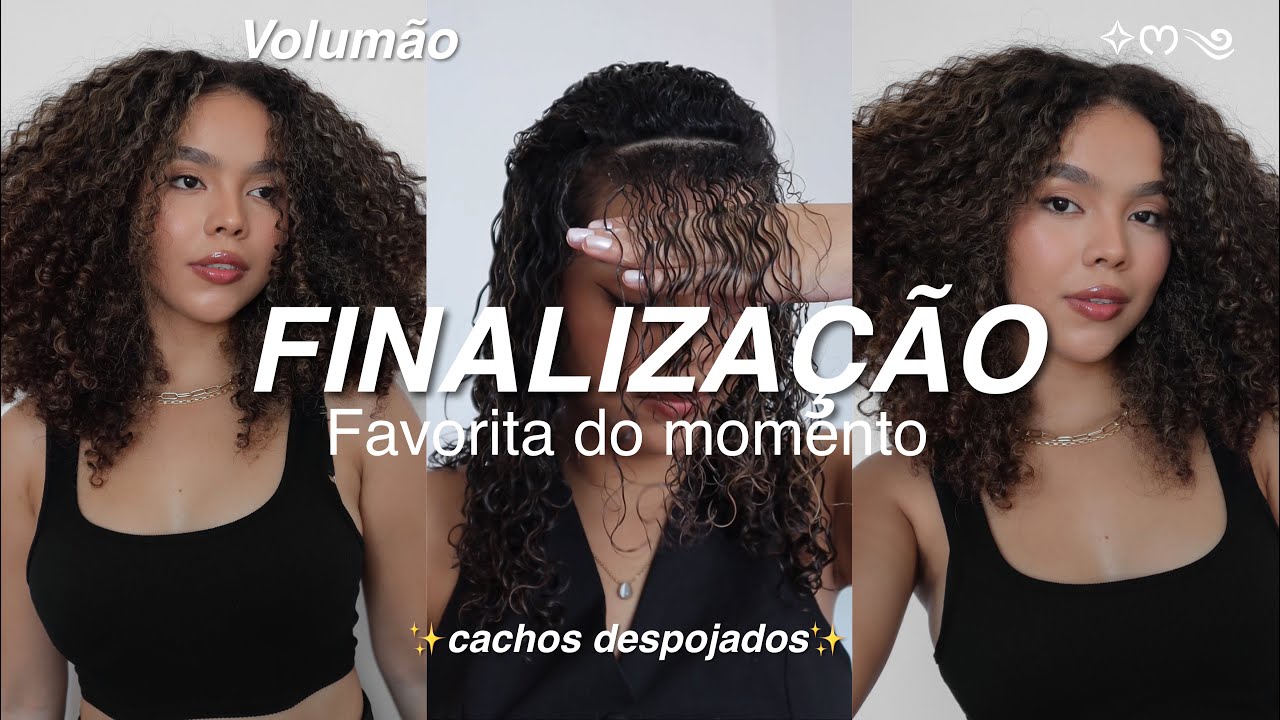 Minha finalização favorita do momento| cachos despojados e com bastante volume 🪮✨