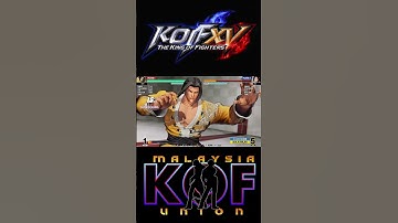 KOF XV patch 2.42 Gato corner air counter hit 100% combo damage #kof15 #kofxv #kof