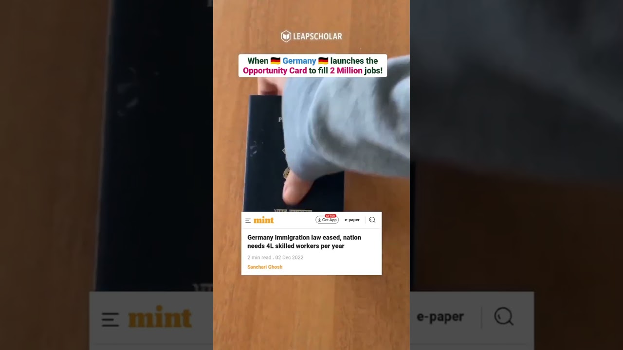 Germany Opportunity Card | Work in Germany | Leap Scholar 