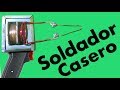 Como hacer cautin casero muy potente con un transformador! Genial invento!