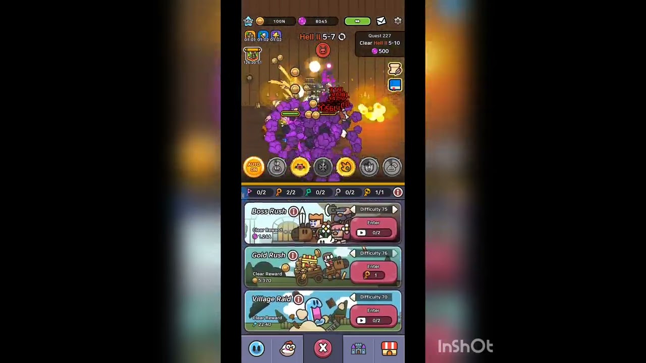 Legend of Slime: Idle RPG HELL II 5-7 Account Progress