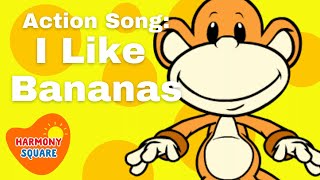 Action Songs for Kids: I Like Bananas- The Monkeydoos from Harmony Square Kids Songs