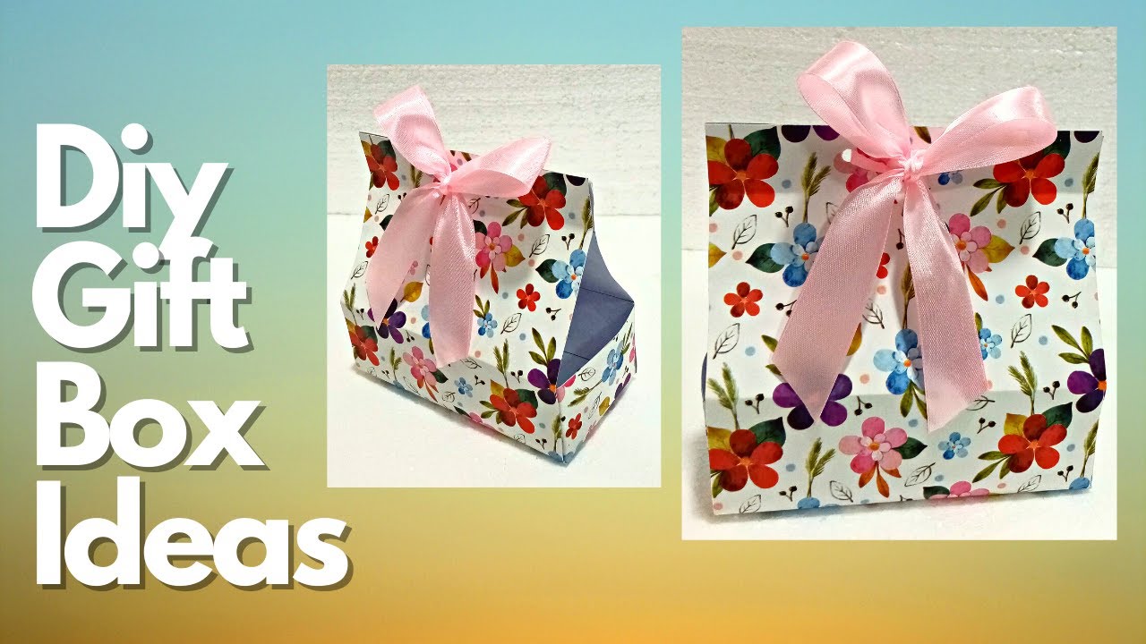 How To Make Paper Gift Box Diy Paper Craft Ideas Easy Gift Box Making ...