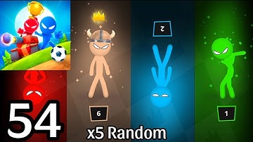 Stickman Party: Random Championship ×5 - 1234 Player - Android Gameplay Walkthrough Part 54