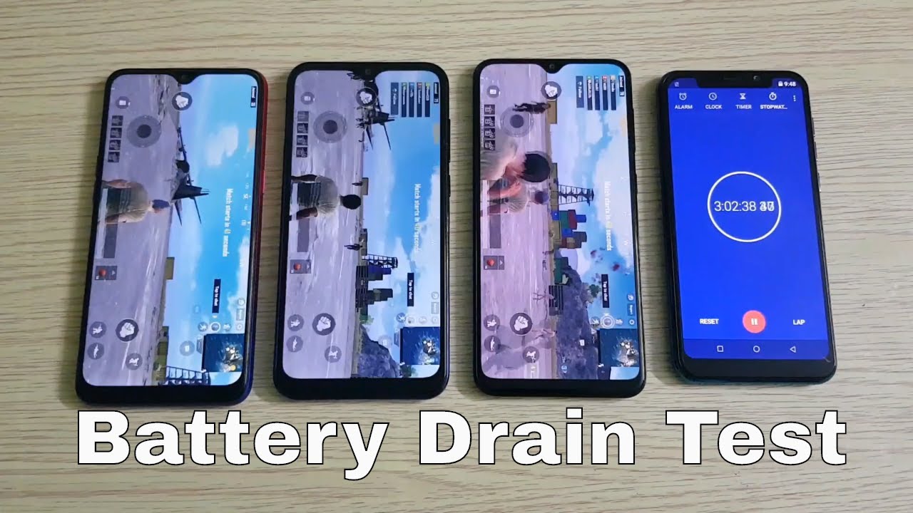 Realme 3i vs Coolpad Cool 5 vs Samsung Galaxy M10s Battery Drain Test