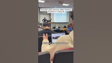 Teacher gets furious after finding student is using AI😡It’s called mindgrasp.ai btw #ai #collage
