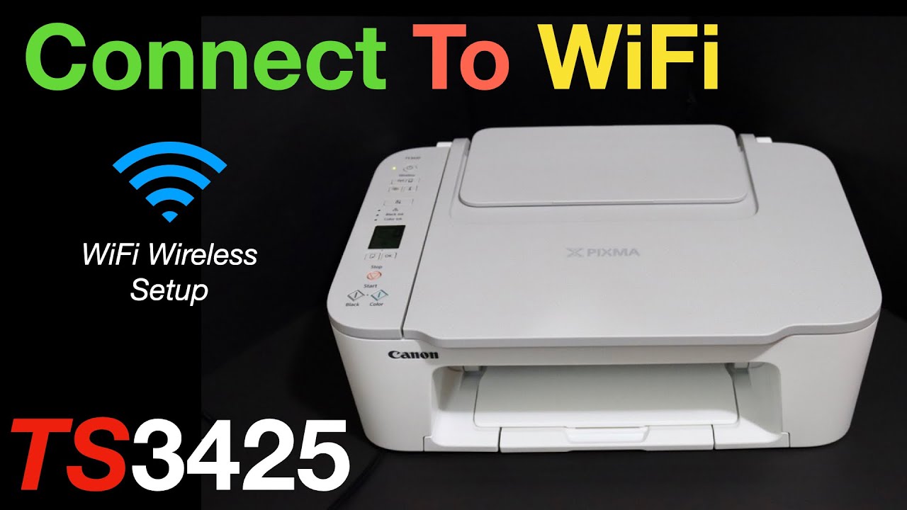 Mangler Fordeling langsom Canon Pixma TS3425 Connect to WiFi Network, WiFi Setup. - YouTube