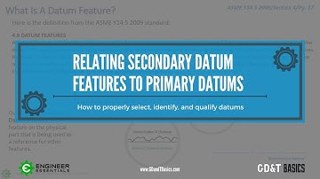 Relating the Secondary Datum Feature to Primary Datums