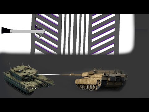 M1 Abrams vs Leopard 2AV | M774 | Armor Penetration Simulation