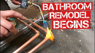 PLUMBING PIPEWORK FOR NEW BATHROOM | Renovation