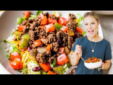 TACO SALAD BOWL | easy, healthy, lunch