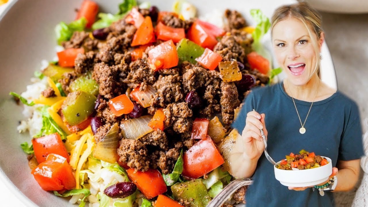 TACO SALAD BOWL | easy, healthy, lunch recipe! | Clean & Delicious