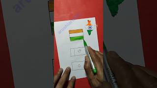 ?????? Beautiful Indian flag | Great Indian flag | India Bangladesh Pakistan #shorts #art #drawing