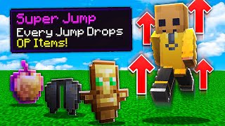Minecraft, But Jumping Drops OP Items...