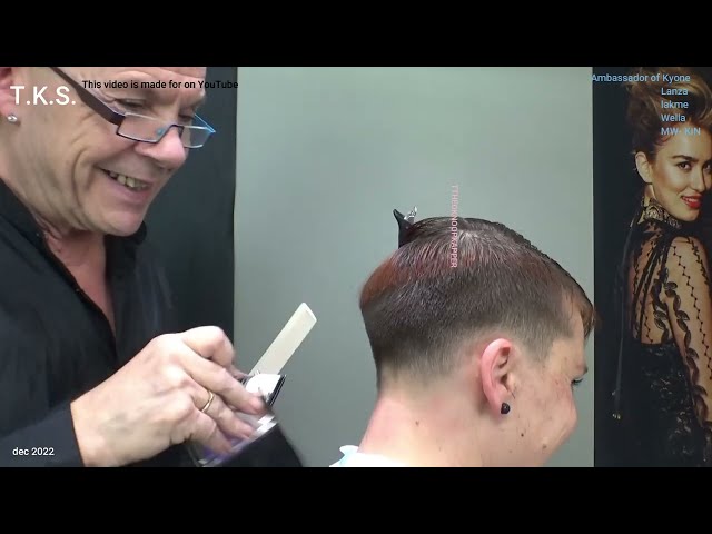 WINTER TIME and I love a strong ultra -short hairstyle and color! Floor T.K.S. tutorial