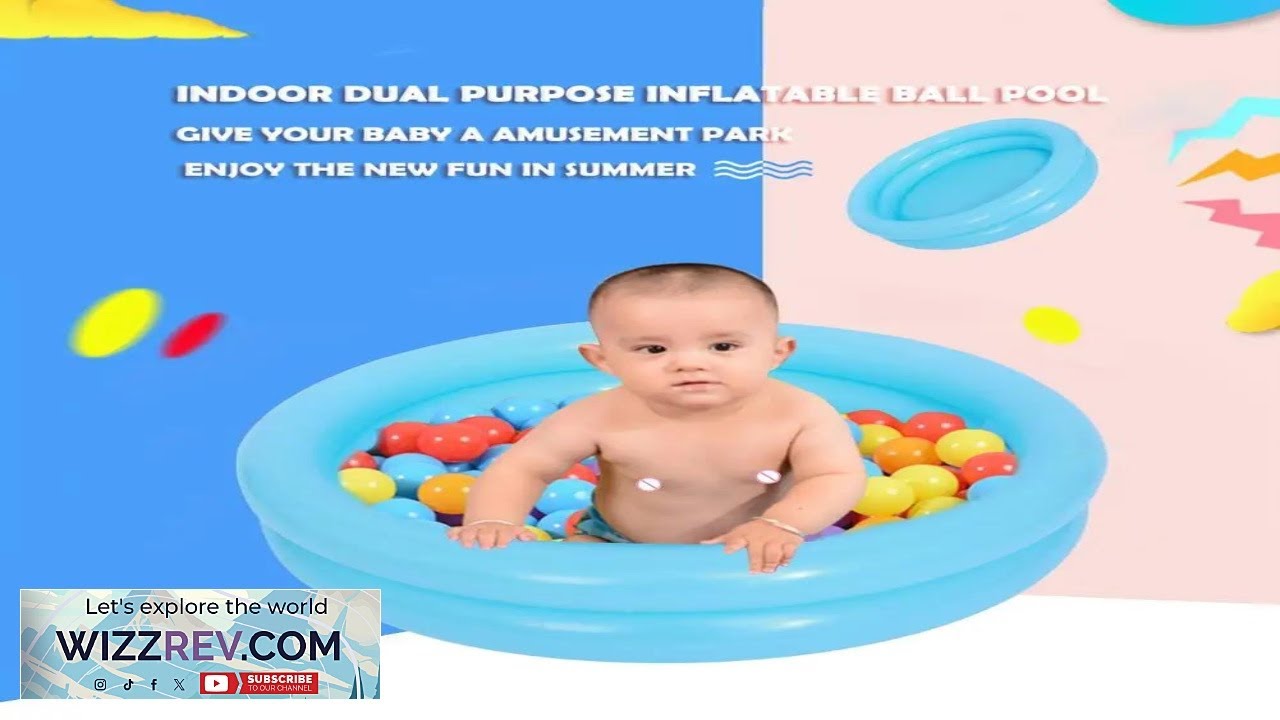 PVC Summer Baby Inflatable Swimming Pool Round Basin Kids Outdoors Sport Water Review
