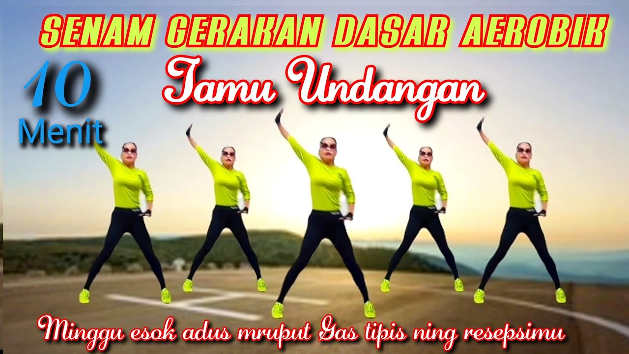TAMU UNDANGAN | 10 MENIT SENAM AEROBIC PEMULA GERAKAN DASAR | TIKTOK VIRAL | CHOREO Irna Chendani 