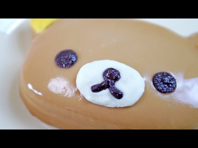 Rilakkuma Bear Cake using a bento box - YouTube