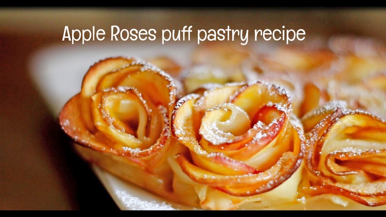 Apple Rose Puff Pastry Recipe International Cuisines YouTube