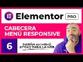 CABECERA RESPONSIVE con menú sticky - CURSO de ELEMENTOR PRO 2021 #6 - Tutorial en Español