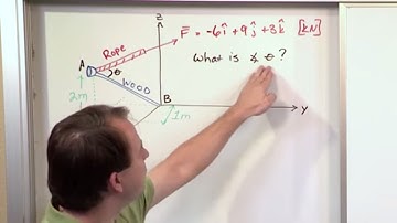 Lesson 6 - Dot Product Problems, Part 1 (Engineering Mechanics)