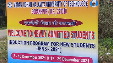 MMMUT Induction program for newly admitted student 2021 IPNS 2021 orientation program mmmut gkp 2021