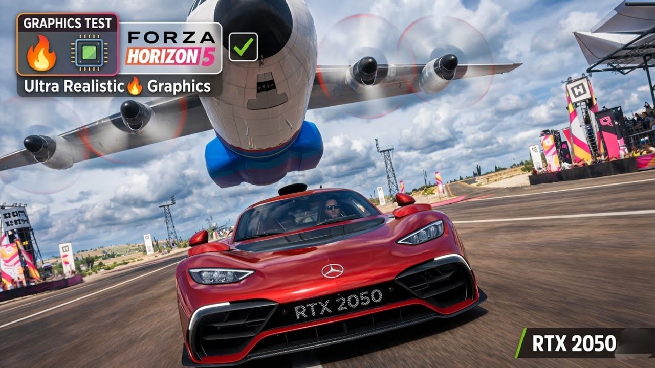 RTX 2050 Ultra Realistic🔥 Forza Horizon 5 Graphics Test - YouTube