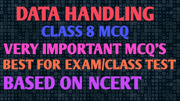Data handling class 8 Mcq | Data handling class 8 multiple choice questions | Data handling class 8