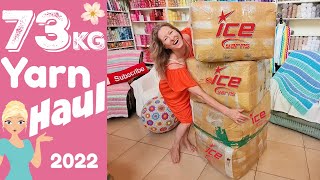 MASSIVE Ice Yarn Haul 2022  73kg   Ice Yarn Unboxing & Review