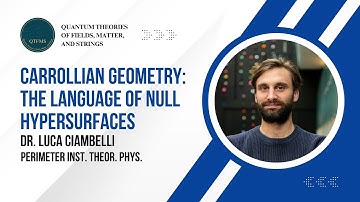Carrollian Geometry: The Language of Null Hypersurfaces — Luca Ciambelli