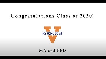 UVA Psychology Class of 2020 Tribute Video - Graduate