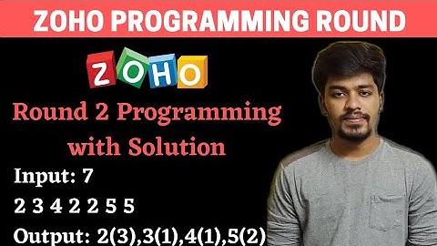 Zoho Important Round 2 Programming with Solution | Zoho Preparation | BiNaRiEs