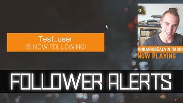 Custom Twitch Follower Alert for OBS with Nightdev