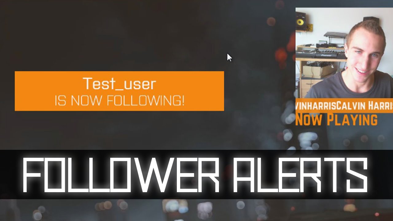 Custom Twitch Follower Alert For Obs With Nightdev Youtube