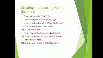 Creating nodes and relationship in Neo4J