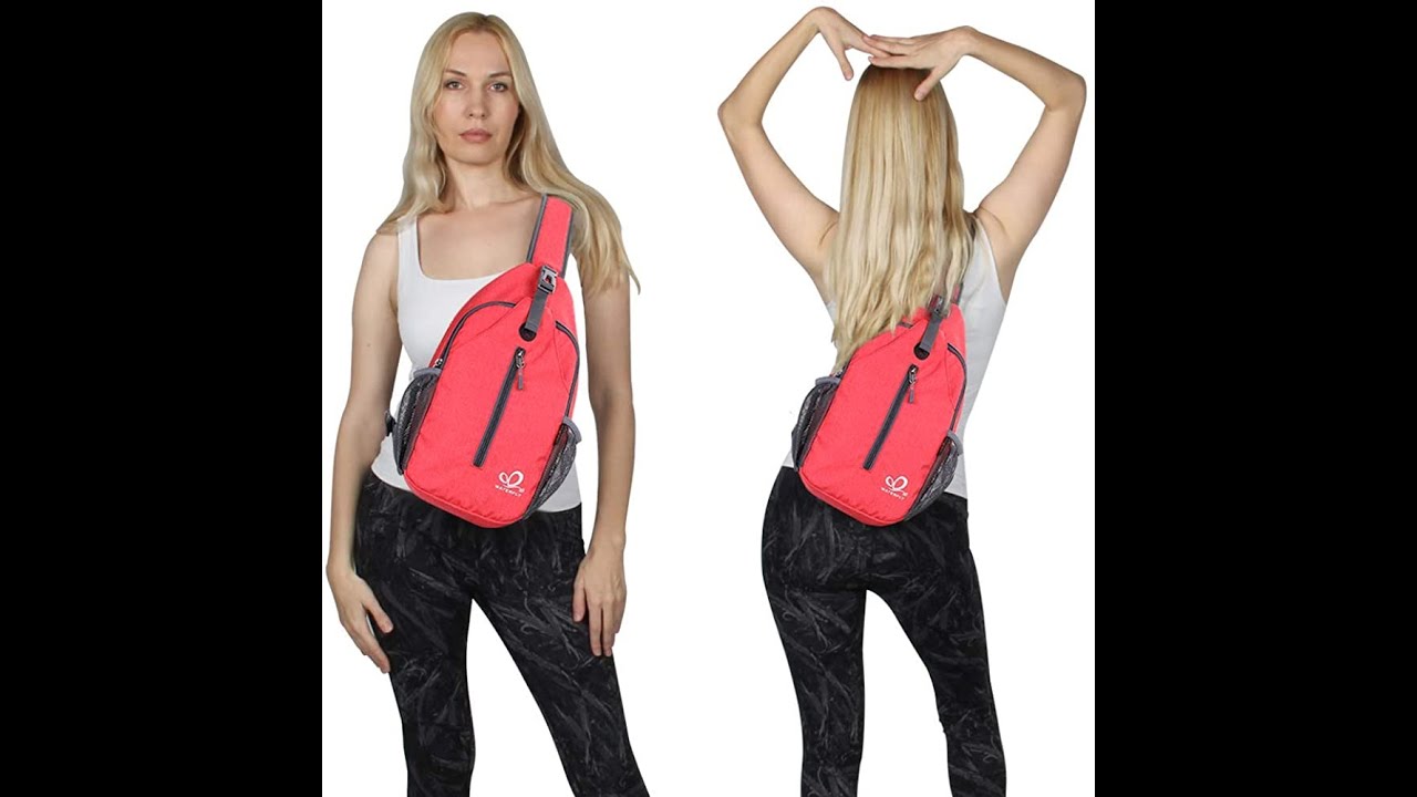 women sport's bagCrossbody Sling Backpack Sling Bag Travel Hiking